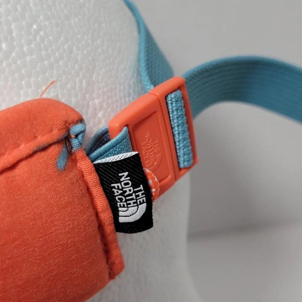 The North Face Sun Visor Orange Tropical Paintbrush Adjustable Golf Running NWOT
